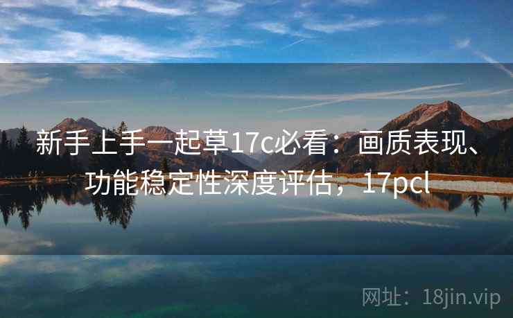 新手上手一起草17c必看：画质表现、功能稳定性深度评估，17pcl