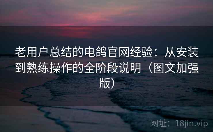 老用户总结的电鸽官网经验：从安装到熟练操作的全阶段说明（图文加强版）
