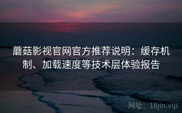 蘑菇影视官网官方推荐说明：缓存机制、加载速度等技术层体验报告