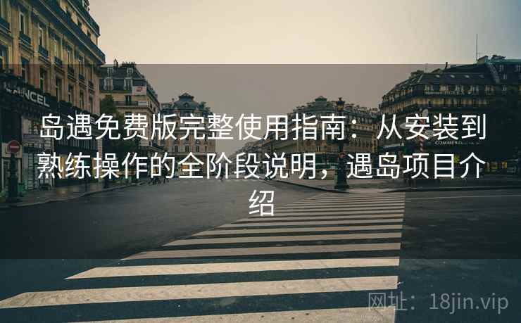 岛遇免费版完整使用指南：从安装到熟练操作的全阶段说明，遇岛项目介绍