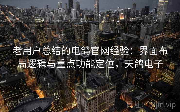 老用户总结的电鸽官网经验:界面布局逻辑与重点功能定位,天鸽电子 老用户总结的电鸽官网经验:界面布局逻辑与重点功能定位,天鸽电子