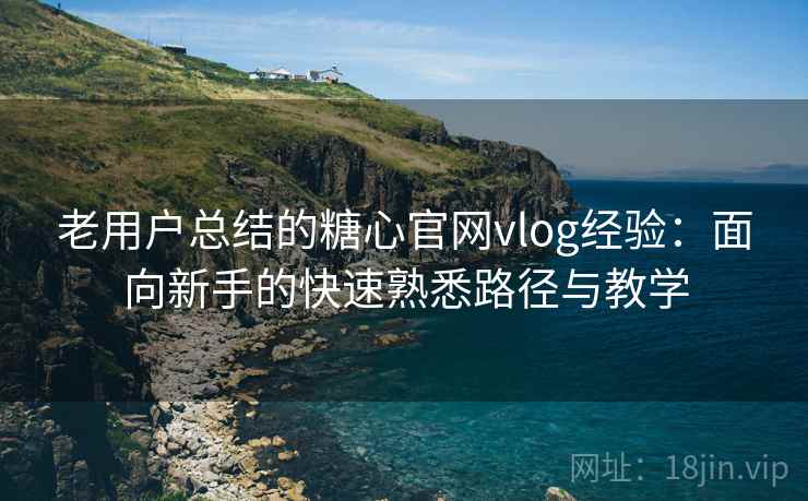 老用户总结的糖心官网vlog经验：面向新手的快速熟悉路径与教学