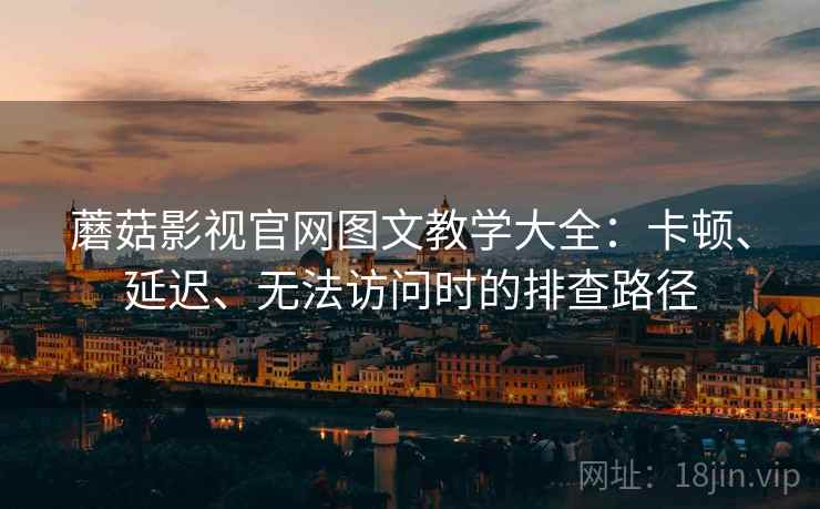 蘑菇影视官网图文教学大全：卡顿、延迟、无法访问时的排查路径
