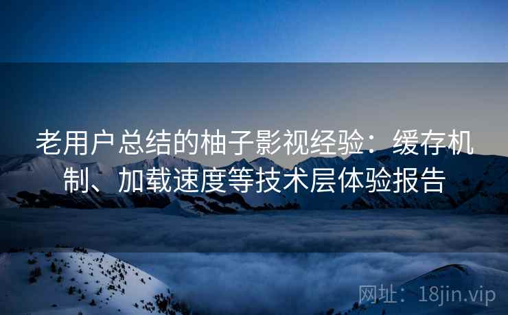 老用户总结的柚子影视经验：缓存机制、加载速度等技术层体验报告