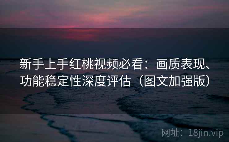 新手上手红桃视频必看：画质表现、功能稳定性深度评估（图文加强版）