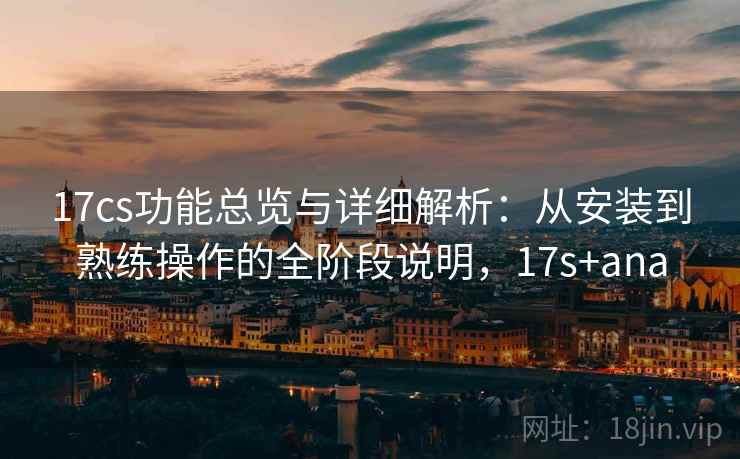 17cs功能总览与详细解析：从安装到熟练操作的全阶段说明，17s+ana