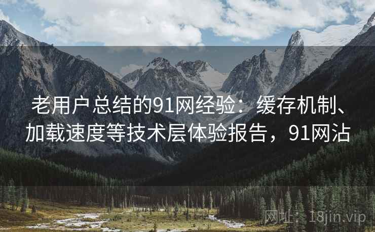老用户总结的91网经验：缓存机制、加载速度等技术层体验报告，91网沾