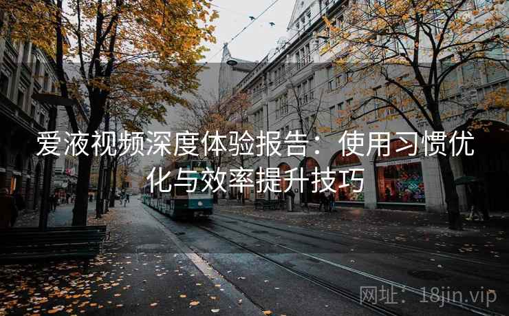爱液视频深度体验报告：使用习惯优化与效率提升技巧